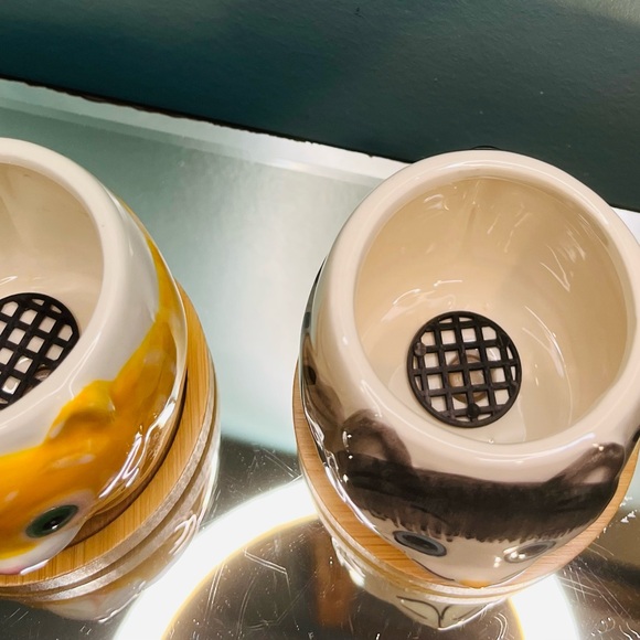 Cute Cat Planter Set - Yellow and Gray - Picture 4 of 6